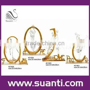 Golden Crystal Home Decorations thumbnail-1