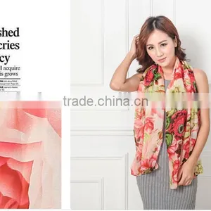 Butterfly Printed Scarf/chiffon Cheap Scarf/mix Design Fashion Scarf thumbnail-5