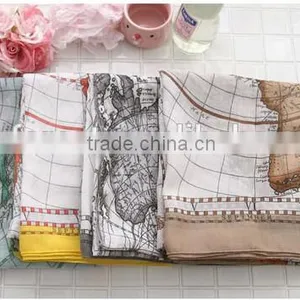 Word Map Printing Fashion Scarf,latest Design Wholesale Cheap Scarf,large Scarf thumbnail-2