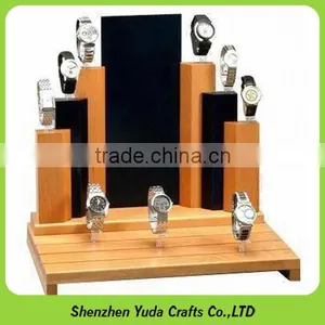 Wooden Material Wrist Watch Display Counter With Acrylic Board, Custom Top Grade Watch Stand thumbnail-4