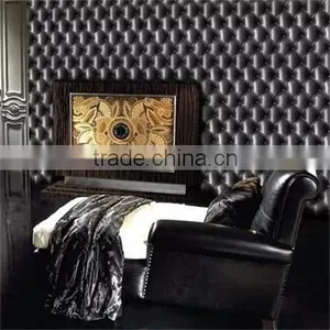 2015 Embossing PVC 3d Leather Wallcovering / Wallpaper thumbnail-1