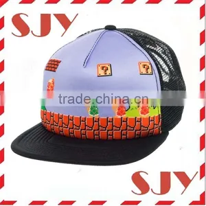 Adjustable Adult Size Custom Trucker Mesh Snapback Hat Cap thumbnail-2