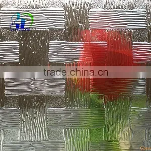 Clear Patterned Glass Partition for Kitchen Pressed Glass Patterns thumbnail-5