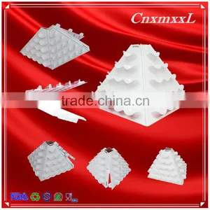 Hot Sells New Style Wholesale 6 Tier Plastic Macaron Pyramid Tower Display Stand &patented Customizable Macaron Packaging thumbnail-3