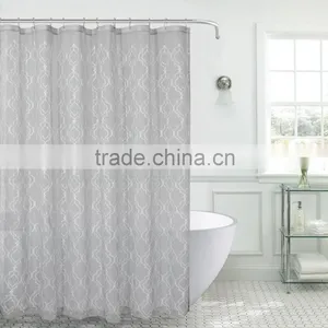 Polyester Print Textile Bathroom Shower Curtain Panel thumbnail-1
