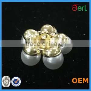 Wholesale Cheap Metal Fashion Rhinestone Buttons/pearl Rhinestone Buttons thumbnail-3