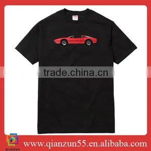 100% Cotton Black Short Sleeve Custom Printing Shirt Bulk Blank T-shirts thumbnail-1