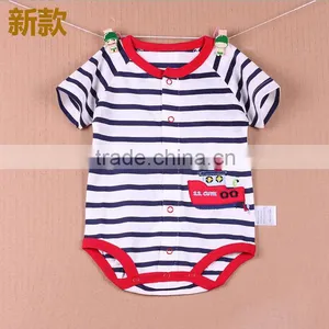 Body Romper Baby Clothes Piece Dress Clothing Triangular Short Sleeved Summer Romper for New Born thumbnail-4