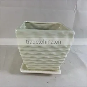 GREEN MODEN INDOOR Decoration CERMIC PLOWER POT thumbnail-2