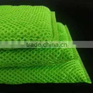 Set Of 3PCS Green Color Kitchen Cleaning Magic Sponge Scouring Pad With Mesh thumbnail-4