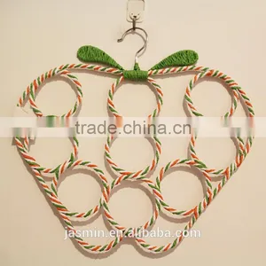 2016 NEW Style Apple-shaped Circle Made of Paper 9 Scarves Scarf Hanger Racks for Women Scarf Holder thumbnail-4