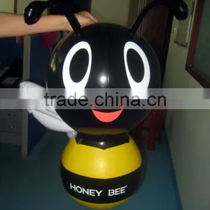 Erect Plastic Pvc Inflatable Cute Bee thumbnail-1