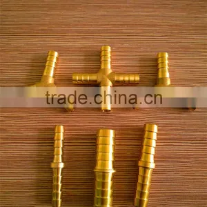 CNC 1/8''-1'' Brass Y CROSS and STRAIGHT Type Water Hose Barb Fitting thumbnail-3