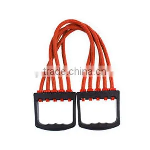 Chest Arm Resistance Tubing Band Strength Pull Exercise Toning Muscle Stretching thumbnail-1