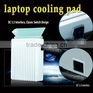 PC Cooling Fans Mini USB Notebook Laptop Cooling Pad Fan Cooler Electric Cool Box Fan 5V-white thumbnail-1