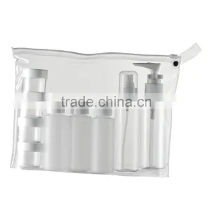 4 pc TRAVEL KIT Empty Bottles Liquid Spray Pump Squeeze Lotion Container ST-14 thumbnail-5