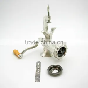 10# Manual Plated Tin Meat Mincer With Biscuit Maker thumbnail-1