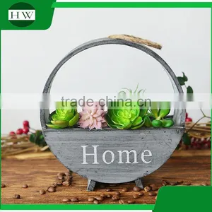 Modern Fancy Home Goods Decorative Hanging Antique Round Fancy Stand Wood Decoration Vase thumbnail-4