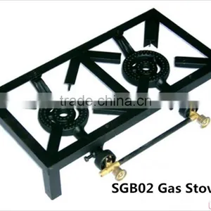China Factory 3 Burners Gas Cooker Black Steel Gas Burners thumbnail-2