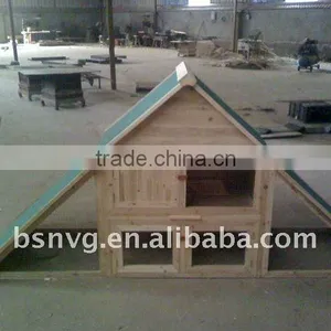 Wooden Rabbit House Triangle Shape thumbnail-1