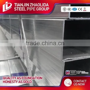 JIS G3446 Square Galvanized Square Pipe Price List From Tianjin Manufacture thumbnail-5