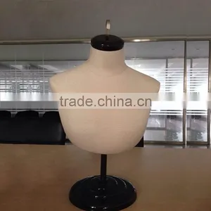 Used Female Faceless Fabric Bust Form Mannequin for Jewlery Display thumbnail-1