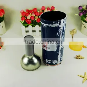 Empty Metal Packing Fancy Gift Round Wine Bottle Tin Box thumbnail-1