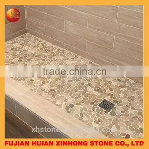Beautiful Pebble Tile Stripe River Stone Tiles For Shower Floor thumbnail-2