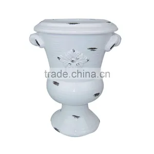 Blue Vase Ceramic Chinese Big Flower Decor Vase thumbnail-5