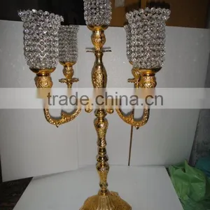 New Arrival Gold Candelabra, New Design Gold Candelabra For Wedding Table, thumbnail-2