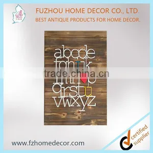 Unique Designs!!! Vintage Signs With Metal Cutting Letters thumbnail-3