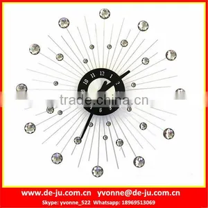 Diamond Setting Metal Custom Wall Clock thumbnail-1