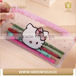 Promotion Hello Kitty Clear Pencil Pouch Kids Cartoon Zipper Pvc Pencil Bag thumbnail-6