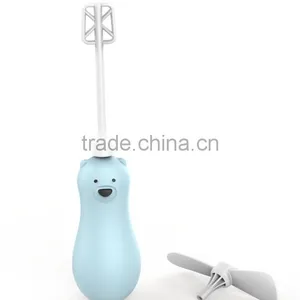 Multi-functional Dual Plug Electric Cooking Mixser, Soft Fan Leaves Electric Blender Stick, Cute Bear Design Cooking Mixmaster thumbnail-1