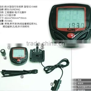 2015 Most Popular Promotion Multifunction Mountain Bike Waterproof Cycle Computer LCD Display Bicycle Computer thumbnail-5