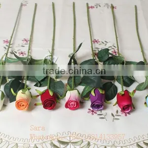 Decorative Artificial Single Rose for Wedding &table Centerpieces thumbnail-3