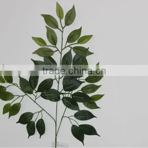 Wholesale Plastic Artificial Ficus Leaves,fake Banyan Leaves Artificial Wreaths Wholesale thumbnail-1