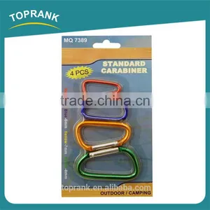 Bulk Multi Sizes Outdoor Camping Aluminum Alloy Standard Climbing Carabiner thumbnail-1