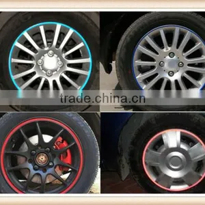 New 16 Strips Wheel Sticker Reflective Rim Stripe Tape Bike Motorcycle Car Tape thumbnail-2