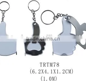 Multifuncional Thumb Shape Bottle Opener With Tape Measure thumbnail-1