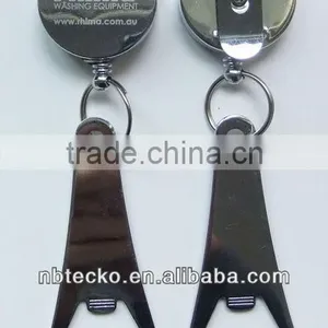 Retractable Plastic Badge Holder With Bottle Opener thumbnail-1