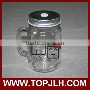 China Professional Logo Printed Sublimation Glass Cup Mason Jars thumbnail-5