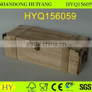 Unifinshed Antique Wooden Wine Box thumbnail-5
