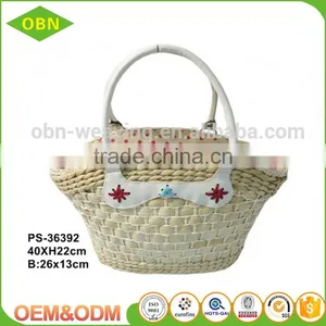 Ladies Summer Beach Designer Straw Handbag thumbnail-2