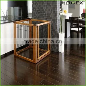 Professional Foldable Indoor Wooden Dog Fence Homex_BSCI Factory thumbnail-1