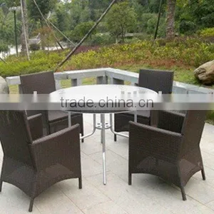 Rattan Coffee Table and Chair thumbnail-1