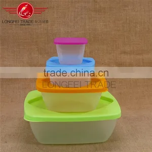 Household Colorful 4pcs Plastic Preservation Box/ Fressness Bowl /crisper Mould thumbnail-1