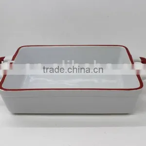 Kitchen Ceramic Baking Dish With Big Handles thumbnail-1