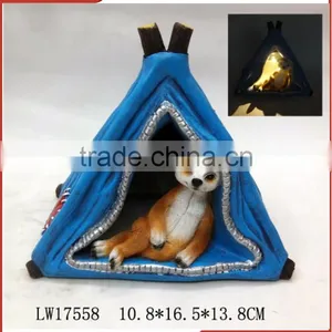 Solar Light Part Charming Fox Resin Solar Light for Garden Grass Yard thumbnail-1
