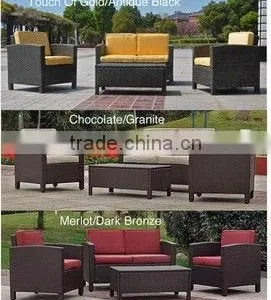 Resin Wicker Furniture 4-Piece Outdoor Sofa Set thumbnail-1